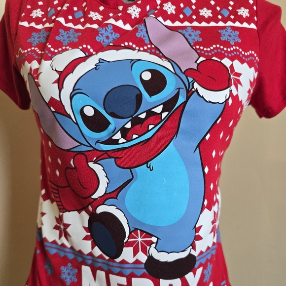 Short sleeve stitch christmas t shirt. Small juniors - Picture 2 of 5